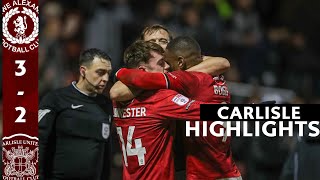 2425 HIGHLIGHTS  Crewe Alexandra 32 Carlisle United [upl. by Cotsen]