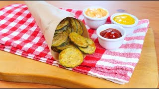 OvenBaked Zucchini Chips an easy and tasty recipe [upl. by Enyaj]