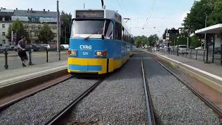 Führerstandsmitfahrt CVAG Linie 6 AltchemnitzHauptbahnhof am 23062017 [upl. by Knowle270]