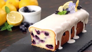 Blueberry Lemon Pound Cake Recipe  How Tasty Channel [upl. by Neraj]