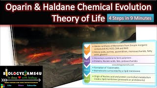 What is OparinHaldane Theory of Chemical Evolution of life Simplified in 4 Steps [upl. by Farron]