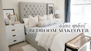 EXTREME Apartment Bedroom Makeover on a Budget renterfriendly ideas [upl. by Bergerac769]