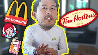 TIM HORTONS vs EVERY AMERICAN FAST FOOD [upl. by Tranquada]