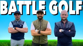 RICK SHIELS amp PETER FINCH CHALLENGE ME TO BATTLE GOLF  GOLF COURSE VLOG [upl. by Naneek592]