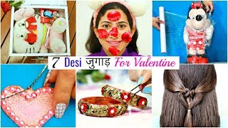 7 Desi जुगाड़ For Valentines Day  Life amp Beauty Hacks  Gifts DIY Fun Sketch Anaysa [upl. by Arakat424]