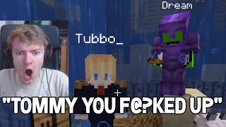 TommyInnit goes against Dream and betrays Technoblade  Dream SMP [upl. by Naivad181]