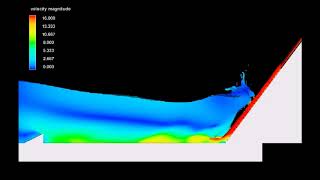 Type II USBR stilling basin under design conditions [upl. by Kaazi]