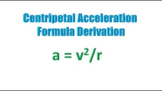 Centripetal Acceleration Derivation [upl. by Bucky]