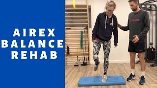 Airex Balance Pad Exercises [upl. by Ayote829]