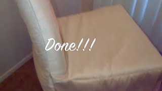 DIY Chair Cover SimpleQuick and Easy  MATV [upl. by Sharyl]