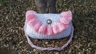 How to Crochet a Purse  Kids Purse [upl. by Clementine]