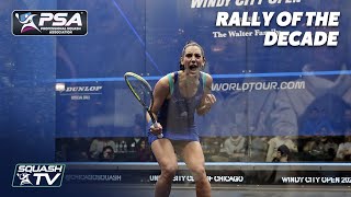 TOP 10 WOMENS SQUASH RALLIES OF THE DECADE [upl. by Gaul419]