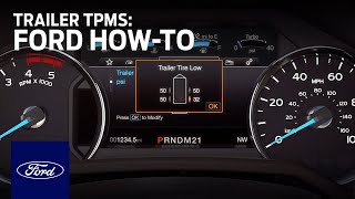 Trailer Tire Pressure Monitoring System TPMS  Ford HowTo  Ford [upl. by Lebasi]