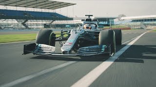 2019 Mercedes F1 Car in Action W10 Takes to the Track [upl. by Patt]