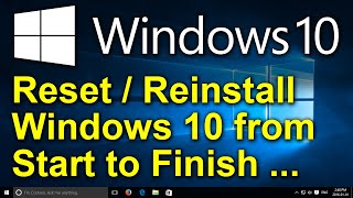 ✔️ How to Reset Windows 10 2020  Recovery Restore Reinstall Reset This PC Factory Settings [upl. by Cassi]