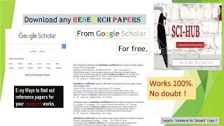 how to download research paper for free  how to download research paper from researchgate for free [upl. by Enelyam]