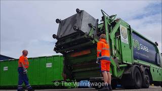 Legen 27 afvalcontainers  vuilniswagen [upl. by Atnwahs]