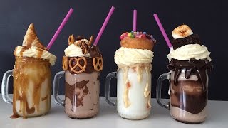 EXTREME MILKSHAKE RECIPES How To Cook That Ann Reardon FREAKSHAKES [upl. by Nyberg117]