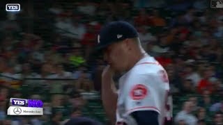 Ken Giles Punches Himself After Gary Sanchez Home Run [upl. by Lana40]