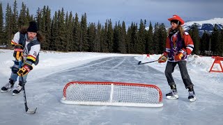 POND HOCKEY IN THE MOUNTAINS [upl. by Rip]