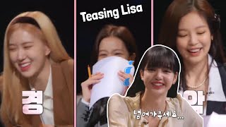 BLACKPINK JisooJennie amp Rose Teasing Lisa Being Strict [upl. by Bury]