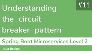 11 Understanding the circuit breaker pattern  Spring Boot Microservices Level 2 [upl. by Traci]