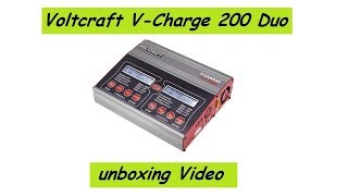 Voltcraft VCharge 200 Duo unboxing [upl. by Iaverne]