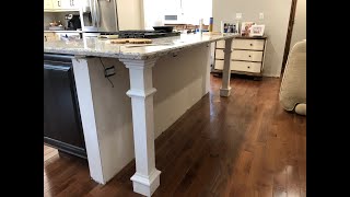 How to Install Counter Top Support Posts [upl. by Vivian]