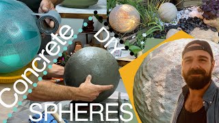 Concrete Sphere Tutorial  GARDEN  DECOR  DIY [upl. by Guilbert]