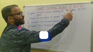 DFS graph traversal in data structure  depth first search Hindi [upl. by Noeled]