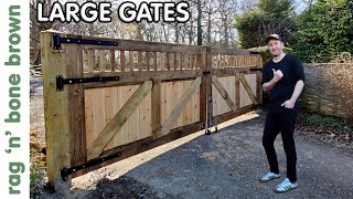 I Made Some Large Gates For A Driveway [upl. by Rennerb]