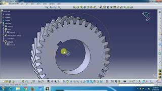 HELICAL GEAR IN CATIA V5 [upl. by Neeloc]