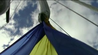 Hoisting and Dousing an Asymmetrical Spinnaker Using an ATN Sock [upl. by Venuti]