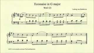 Beethoven Ecossaise in G major WoO 23 [upl. by Collar]