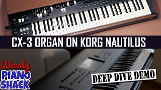 KORG NAUTILUS KRONOS CX3  The Best Hammond Organ on a synth [upl. by Vachel770]