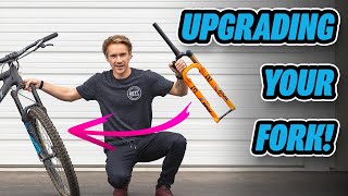 How To Upgrade Your Mountain Bike Fork Every Detail To Consider [upl. by Ronnica]