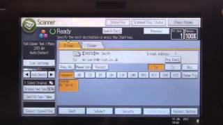 Training  Scan  Scan to Email on Ricoh Printer  Ricoh Wiki [upl. by Myron649]