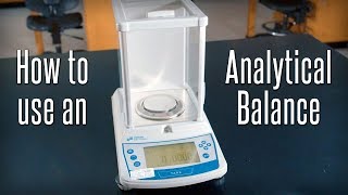 How to Use an Analytical Balance [upl. by Llenil960]