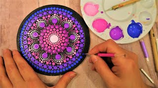 SIMPLE Dot Mandala Painting For BEGINNERS  Lydia May [upl. by Garrison]