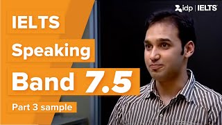 Band 75  IELTS Speaking test sample – Part 1 Aashish [upl. by Eislel]