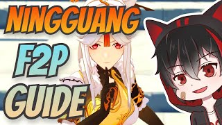 Ningguang F2P Guide amp Build  Genshin Impact [upl. by Elleneg792]