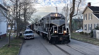 Best Street Running Train In Ohio Newest Ohio Railroad Belpre Industrial Parkersburg Railroad BIP [upl. by Shugart]