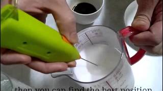 How To Make Latte Art with Mini Milk Frother [upl. by Annahaj]