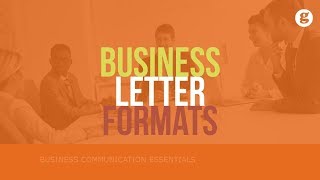 Business Letter Formats [upl. by Alit758]