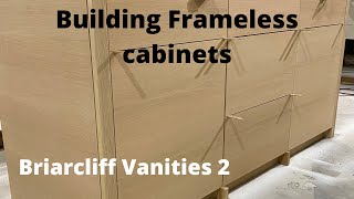 Building Frameless Cabinets Briarcliff vanities 2 [upl. by Aliuqehs]