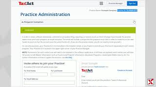 TaxAct Professional  Adding Preparers to Your Practices Account [upl. by Atnwahs]