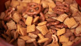 Homemade Chex Mix Recipe  KIN EATS [upl. by Natelson110]