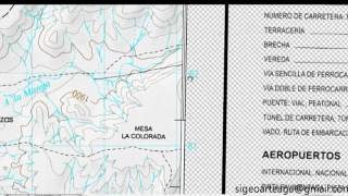 Lectura de Elementos de una carta Topográfca INEGI [upl. by Hploda]