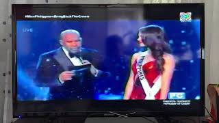 FINAL ANSWER  TOP 3  CATRIONA GRAY  MISS UNIVERSE 2018 [upl. by Wilser]