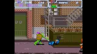 Teenage Mutant Ninja Turtles IV Turtles in Time WalkthroughGameplay Super Nintendo [upl. by Derfiniw160]